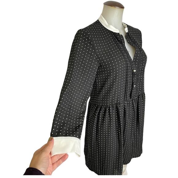 chiffon Polka Dot Dress With Pearls 🌻 - Picture 3 of 7